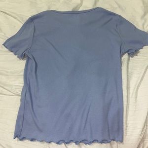 Blue Hollister tight crop top